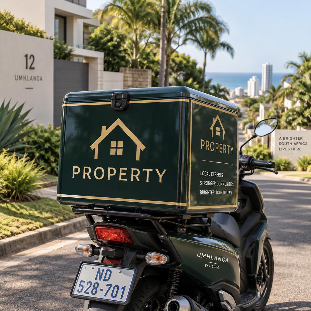 Delivery box design concept for a property business